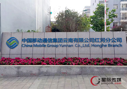 中國移動紅河州分公司一樓大廳室內P3LED電子顯示屏