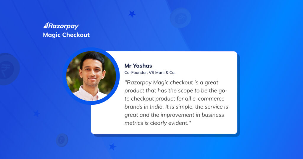 VS Mani & Co on Magic checkout <> A Magic Checkout case study