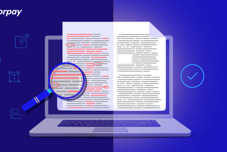 A banner depicting editing and proofreading