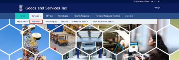 how to pay gst online step 2