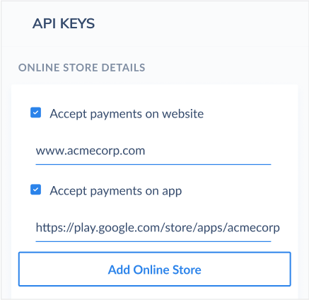 add website url
