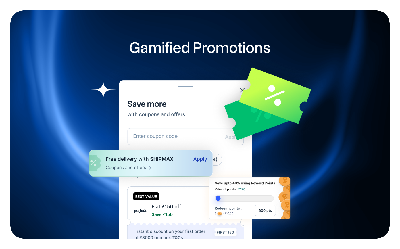 Razorpay Checkout- Coupons 