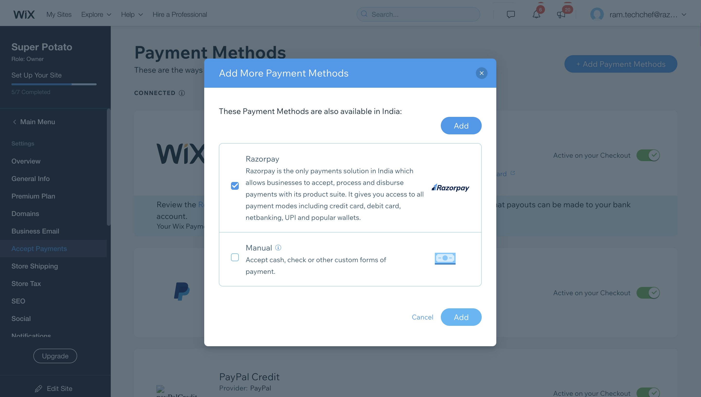 add razorpay